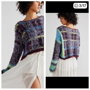 NWT FREE PEOPLE Emerson Pullover Crop Sweater